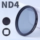 thumbnail image 1 of de filtro de lente de 52 accesorios de tapa de lente, con adaptador, herramienta de piezas de lente de cámara, para deportes acuáticos ND4 Soledad Lente de la cámara, 1 of 10