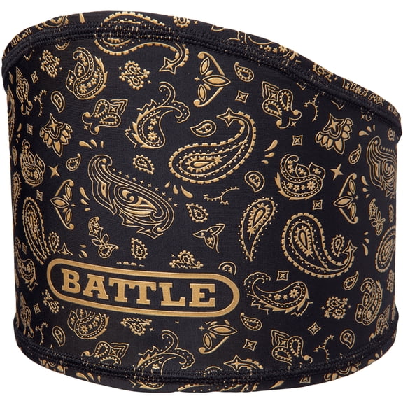 Battle Sports Bandana Football Skull Wrap 2.0 - Black/Gold