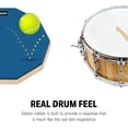 thumbnail image 2 of Drum Practice Pad Donner de 12 pulgadas, azul silencioso, con baquetas, 2 of 8