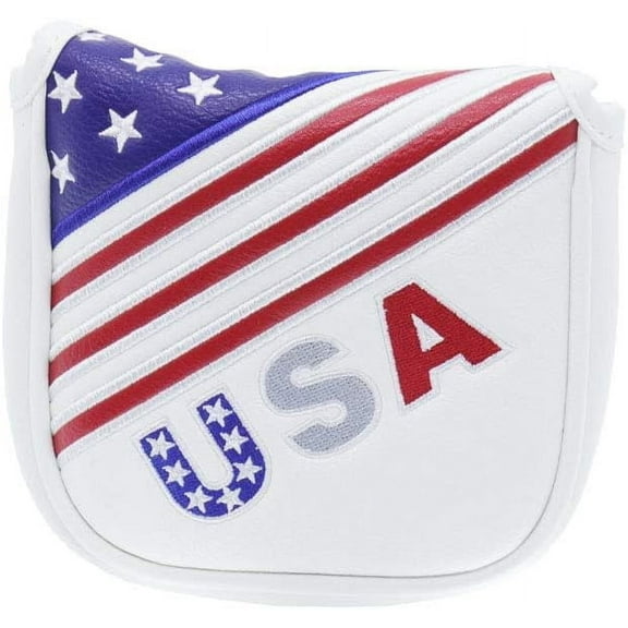 USA Flag Golf Square Mallet Putter Head Cover for Taylormade Odyssey
