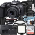 thumbnail image 1 of Canon EOS R10 Cámara sin Espejo con RF-S 18-45 Mm + Lente 18-150 Mm + Tarjeta de Memoria SanDisk de 64 Gb + Estuche + Flash LED + Paquete de Accesorios ZeeTech, 1 of 10