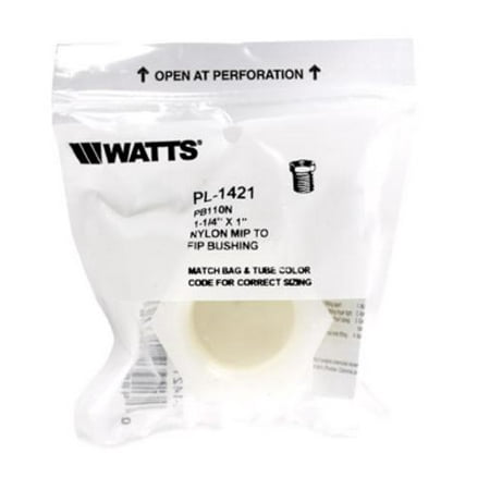 

Watts PL1421 Nylon Bushing 1-1/4 MPTx 1 FPT