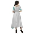 thumbnail image 4 of Moomaya Robe à Manches Courtes Imprimée avec Cordon de Serrage et Encolure Dégagée pour Femmes, 4 of 4