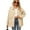 Khaki, variant on XBASW Women's Oversized Denim Jacket Long Sleeve Jean Jacket Casual Vintage Jean Top Coat with Pockets for Womens S-XXL