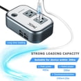 thumbnail image 3 of Inversor de corriente para coche FOVAL de 200 W 12 V DC a 110 V AC con 4 USB, 3 of 7