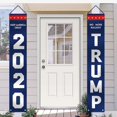thumbnail image 3 of Bandera de Trump 2020 - No More Bull Keep America Great Large Banners Outdoor Yard Sign - Donald Trump For President - Paquete de 2,11 Feliz Sencillez, 3 of 4