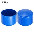 thumbnail image 2 of Uxcell 5Pcs Tapones de goma de 60 mm (2.4 pulgadas) ID Cubierta de tubo redondo de vinilo Tapón de tornillo Protectores de rosca Azul, 2 of 6