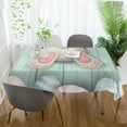 thumbnail image 6 of SKYSONIC Easter Bunny Eggs Tablecloth Waterproof Washable Polyester Square Table Cover Durable Tablecloth for Kitchen Dining Table Party Decor (54 X 72 Inch), 6 of 7