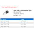 thumbnail image 2 of Water Pump - Compatible with 2004 - 2014 Acura TL 2005 2006 2007 2008 2009 2010 2011 2012 2013, 2 of 2