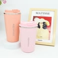 thumbnail image 4 of Aquaphile Double Walled Stainless Steel Insulated Coffee Travel Coffee Mug, Light Pink 17 Oz, 4 of 7