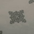 thumbnail image 3 of Embroidered Damask Sheer Grommet Curtain Panel Set by Blue Nile Mills, 52" x 96", Charcoal, 3 of 4