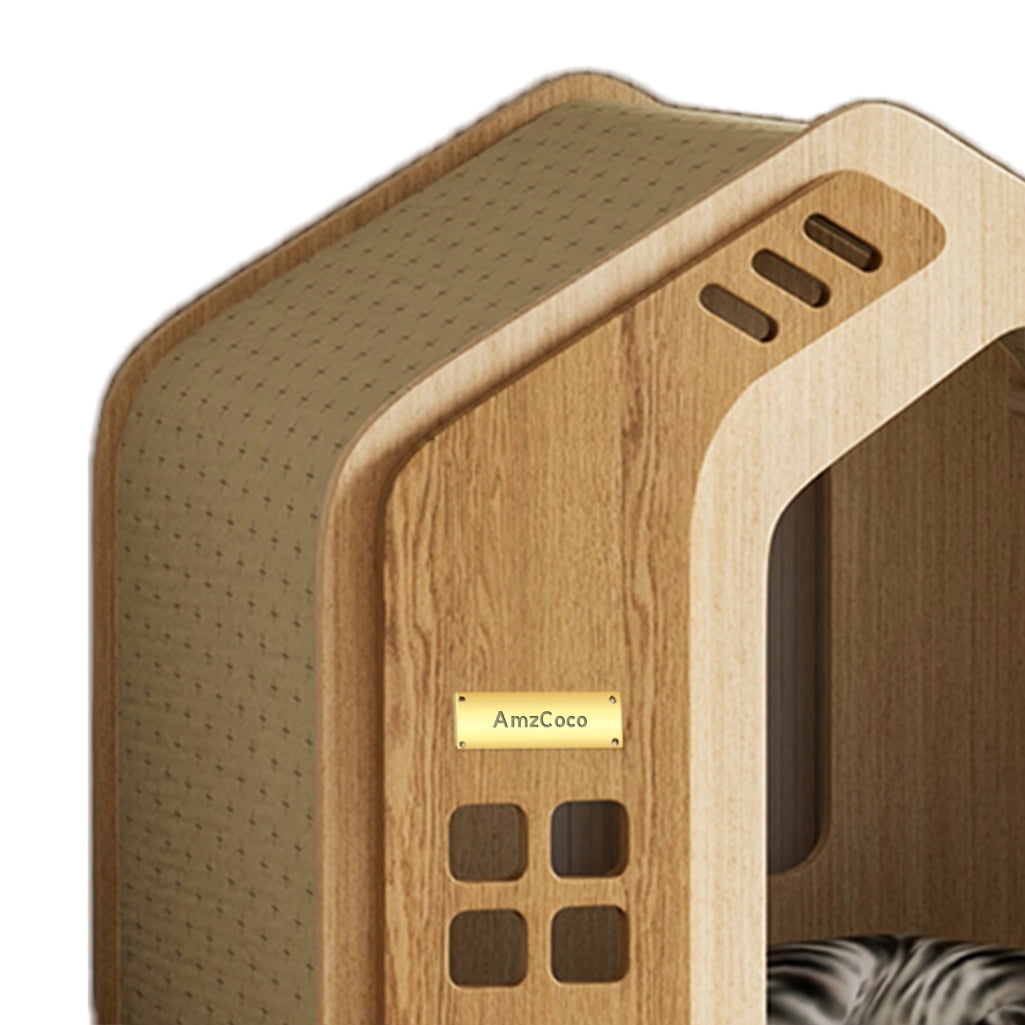AmzCoco Dog kennels, Dog House Indoor for Small Dogs or Cats, Cozy Wooden Design, Small Indoor Bed House
