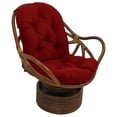 thumbnail image 5 of Blazing Needles 48-inch by 24-inch Solid Outdoor Spun Polyester Swivel Rocker Cushion, 5 of 5