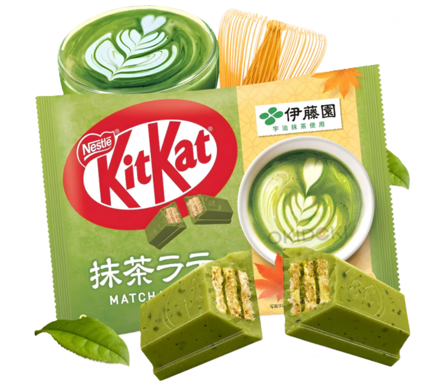 Nestlé KitKat Wafer Chocolate Bars Itoen Matcha Latte (Japan )3 Pack 104g Each