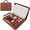 Brown, variant on NATISERAUM Padfolio Portfolio Binder with Handle, 5 Dividers, Notepad & Pen, Vegan Leather A4 3-Ring Zipper Document Organizer for Business/Interview