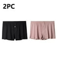 thumbnail image 2 of Riecok Mens Cotton Briefs Short Leg Mid-Rise Stretch Breathable Soft Comfortable Tagless Plat Brifes 2PC Apricot XXL, 2 of 3