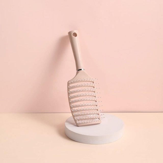 Peine de costilla de cerdo esponjoso, peinado graso para hombres, peine para el cabello, peine de masaje de cuero cabelludo curvo, peine de costilla de cerdo