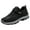 Black, variant on Comfortable Walking Shoes for Men Non Slip Casual Sneakers for Elderly Strap Closure