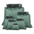 thumbnail image 1 of Naiovety Bolsas de equipo de 6 piezas, diseño único, sacos secos para exteriores, deportes acuáticos portátiles, accesorios de kayak para canotaje, Deportes acuáticos verde oscuro Naiovety OD020800-08, 1 of 6