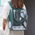 thumbnail image 4 of Mochila para mascotas para perros, gatos, cachorros, , bolsa de transporte con ventilación, bolsa de transporte con cremallera y alfombrilla extraíble para viajes al aire libre, Verde Yuyangstore Transportín de viaje para mascotas, 4 of 6