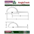 thumbnail image 5 of Transportador de ángulos AngleTrack 2Pzas 0-180° 150x200mm Acero Inoxidable Gris., 5 of 5