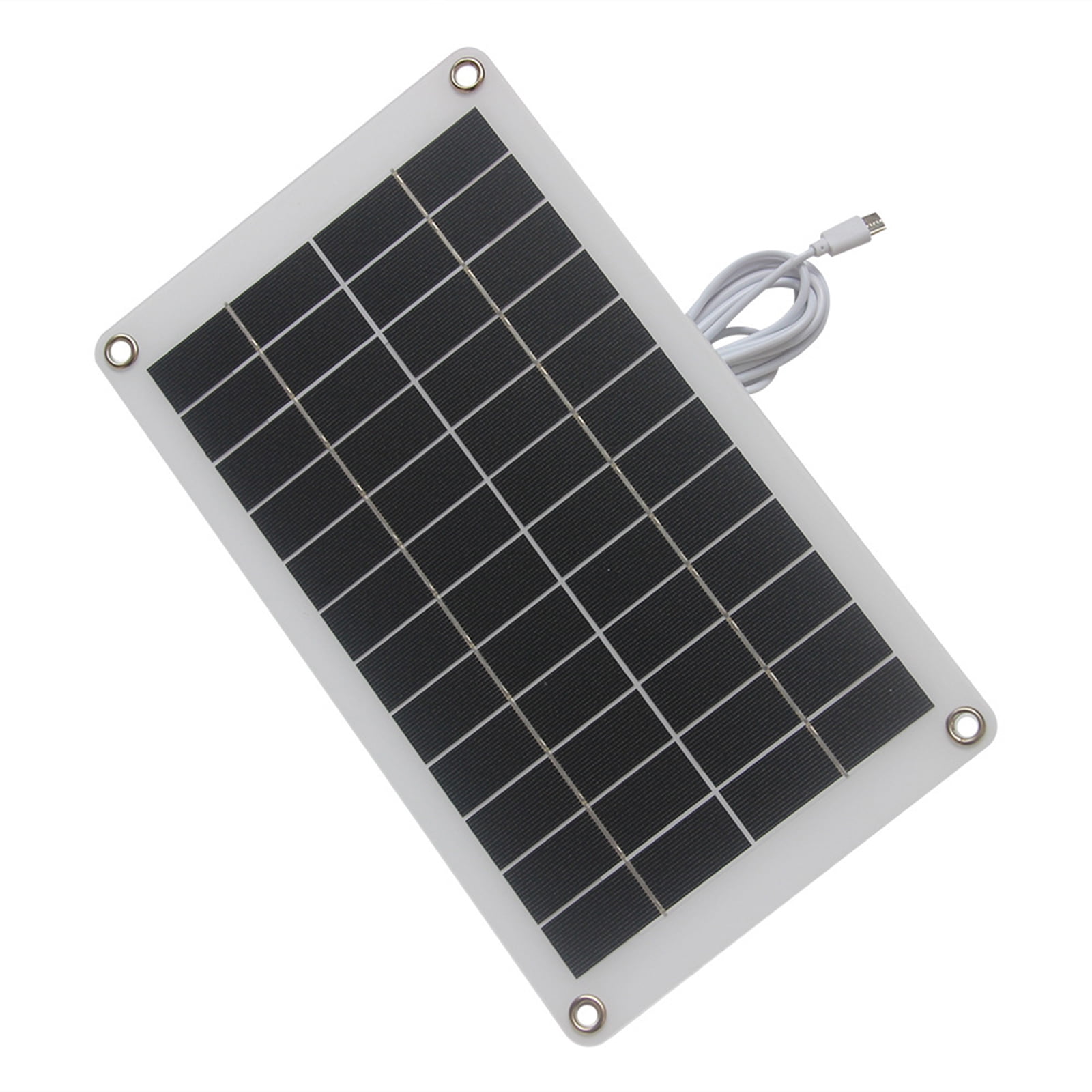 10W 12V Solar Charging Flexible Panel With Type C Port Solar Cell Controller For Outdoor Security Camera Garden Light