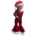 thumbnail image 4 of Santa Outfit Baby Boy Long Sleeve Tops Flare Pants Outfit with Hat 3PCS Set Christmas Boys Outfit Party Dress 2-3 Years, 4 of 7