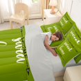 thumbnail image 4 of Feelyou Rustic Home Sweet Bedding Comforter Set for Adults Men Women, Arrow Quote Full Bedding Set, Olive Green, Grey Reversible, 7-Piece, 4 of 7
