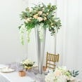 thumbnail image 4 of BalsaCircle Silver 27" Metal Trumpet Flower Vase Centerpiece Wedding Party Catering Decorations, 4 of 8