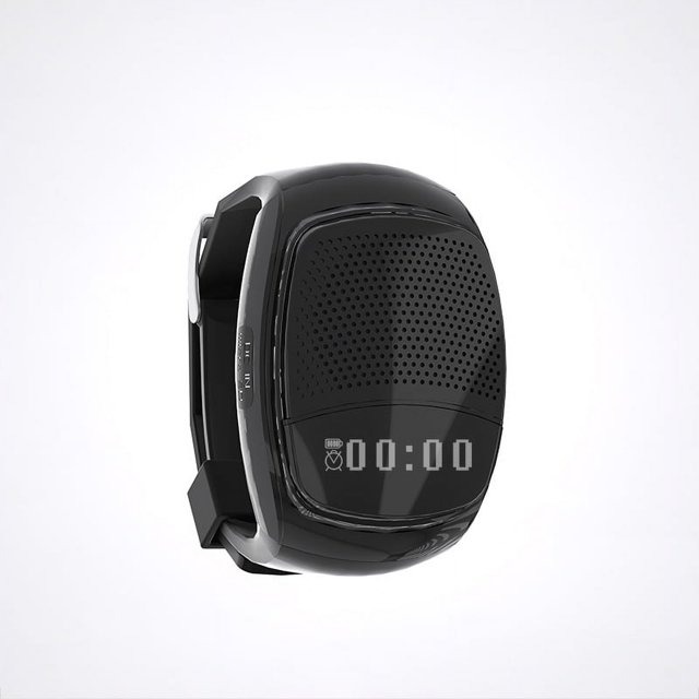 Reloj con altavoz Bluetooth inalámbrico para muñeca, mini estéreo para deportes al aire libre, pantalla inteligente, tarjeta portátil, radio