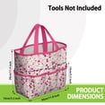 thumbnail image 3 of Bright Flowers Garden Tools Bag, Water-proof Oxford Garden Tote Home Organizer Gardening Tool Bag Kit Holder with 8 Pockets for Indoor and Outdoor Gardening(Tools Not Included), 3 of 6