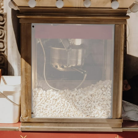 TABLETREANDS 1 Set Popcorn Machine Panel Square Plastic for Business Owners