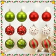 thumbnail image 3 of HUISZJ 12pcs Christmas Ball Christmas Decorations,Shatterproof Xmas Tree Decorations Balls, Matte Multicolor Premium Plastic Ball for Party Home Decor, 3 of 10