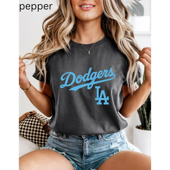 Comfort Colors Dodgers Retro T-Shirt, LA Baseball Game Day Tee