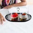 thumbnail image 1 of Funda de acrílico a prueba de polvo para tartas, protector para mesa de comedor, vitrina decorativa para panadería, para postres, quesos, cocinas, ovalado S, 1 of 8