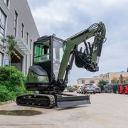 TYPHON TERROR XXV 2.7 Ton Mini Excavator with AC/Heater Cabin | 25.1 HP Kubota D1105 | Retractable Tracks