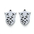 thumbnail image 2 of U8MO 100pcs 304 Stainless Steel Charms Laser Cut Mini Smooth Metal Pendants 12~17mm-Owl-16x11x1mm,hole:1.2mm, 2 of 2