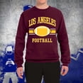 thumbnail image 3 of Football Sweatshirts for Men 2025 Long Sleeve Crewneck City Team Rugby Graphic Sweatshirt Pullover Tops, 3 of 4