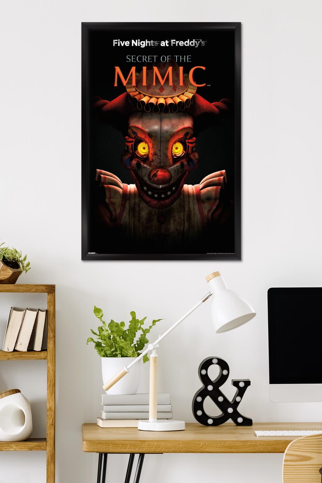 Five Nights At Freddy's: Secret of the Mimic (2025) - Cover Wall Poster, 22.375" x 34" Framed