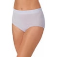 thumbnail image 3 of Carole Hochman Women's Underwear Silky Soft Seamless Full Coverage Modern Brief Panties 5 Pack Multipack (X-Large, Blue Multi), 3 of 7