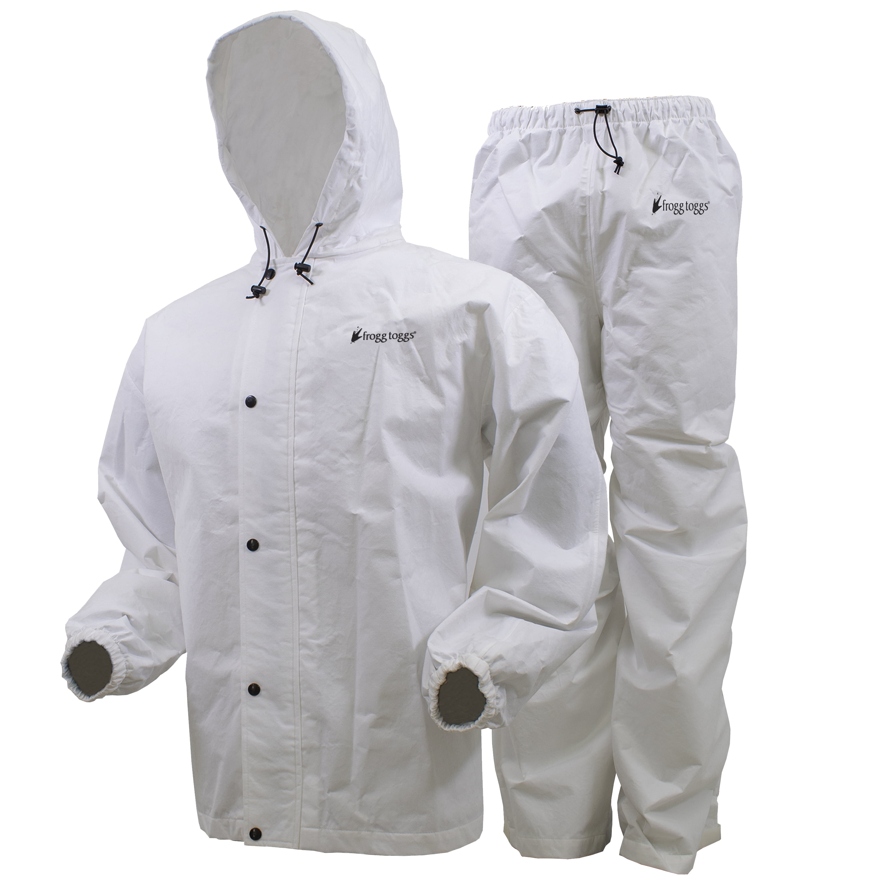 Men's Classic AllSport Rain Suit White Size LG
