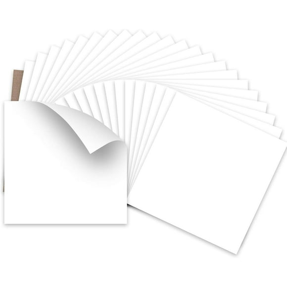 Vinilo de transferencia de calor HTVRONT blanco 24 hojas de 30 x 30 cm