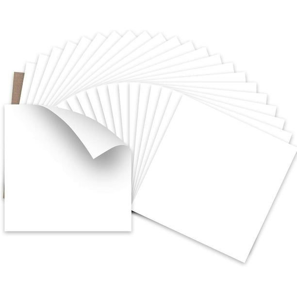 Vinilo de transferencia de calor HTVRONT blanco 24 hojas de 30 x 30 cm