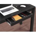 thumbnail image 2 of Dorel Parsons Computer Desk with Drawer, Black, 2 of 3