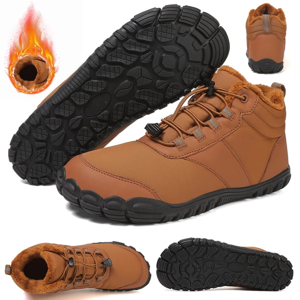 Botines Casuales Al Aire Libre Zapatos Nieve Tobillo Botas Forradas Piel Invierno Antideslizantes Cómodas para Senderismo