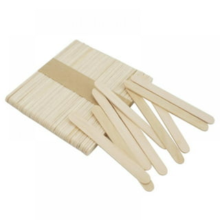 Popsicle Sticks for-Crafts - 200 PCS Craft Popsicle Sticks 4.5 inch Wooden  Multi-Purpose Premium Wood for Waxing Crafting Paddle Ice Cream Stirring
