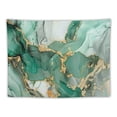 thumbnail image 5 of ONETECH Marble Abstract Tapestry, Turquoise Golden Marble Modern Aesthetic Ocean Texture Wall Tapestries, Teal Grey Unique Ink Painting Stone Liquid Swirls Art Tapestry for Bedroom Living Room Dorm, 5 of 6