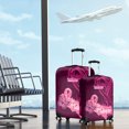 thumbnail image 5 of Polynesia Breast Cancer Luggage Cover Butterfly and Flowers Ribbon Maori Tattoo, 5 of 5