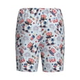 thumbnail image 2 of Lsque I Love USA Mens Sleep Pajama Shorts,Short Pajama Pants, Cotton Ultra-Soft Knit-X-Large, 2 of 9
