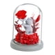 thumbnail image 5 of Regalo de flor rosa Flor rosa en cúpula de cristal, cubierta de cristal con flores Decoración del día de San Valentín, 5 of 9